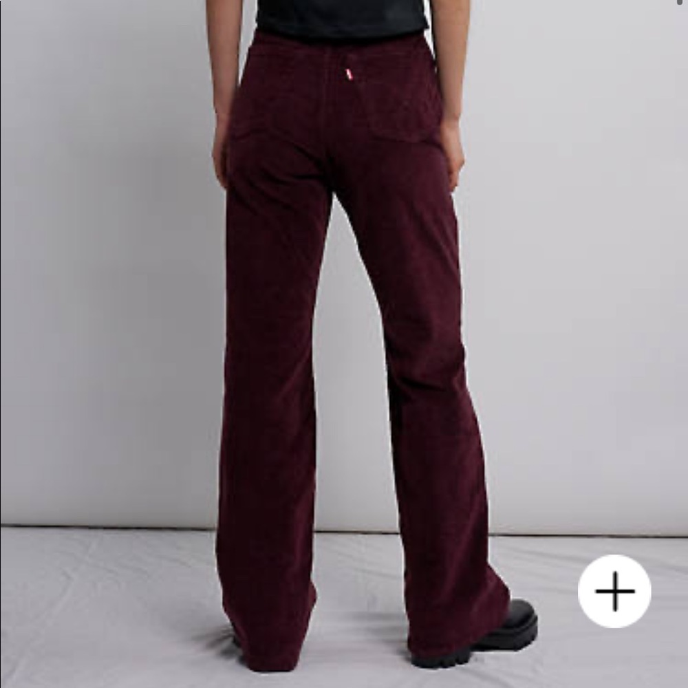 Levi's RIBCAGE BOOTCUT CORDUROY WOMEN'S PANTS high waist 27 - Picture 2 of 6